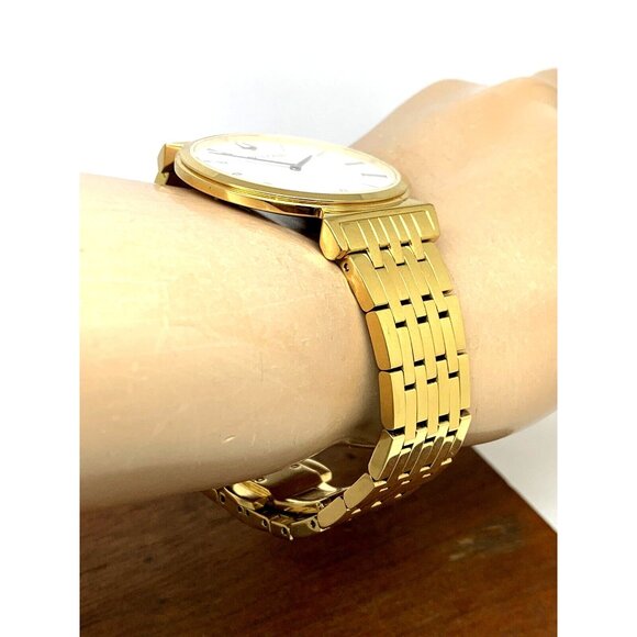 Bulova Men's Watch 97A153 Regatta Quartz White Dial Gold Stainless Steel 38mm - Picture 10 of 12